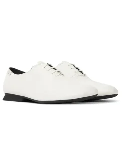 Camper Leder-Schnürschuhe in Weiß Hot