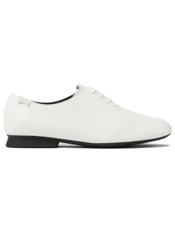 Camper Leder-Schnürschuhe in Weiß Hot