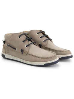 TRAVELIN' Leder-Schnürschuhe "Maenporth" in Taupe>Damen Schnürschuhe