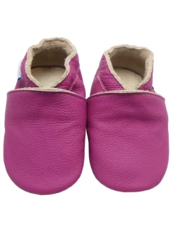 Yihakids Lederschuhe für Baby Kleinkinder, bequeme, rutschfeste Sohlen - lila> Krabbelschuhe