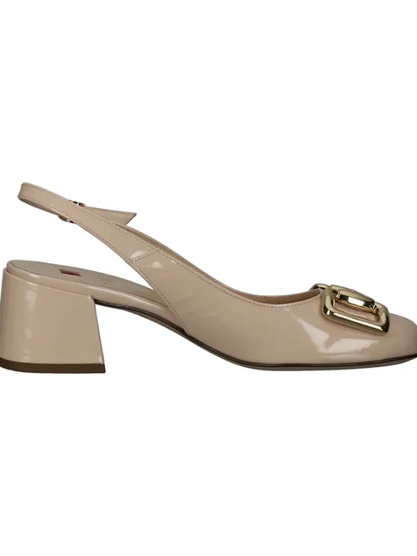 Högl Leder-Slingpumps in Beige>Damen Pumps