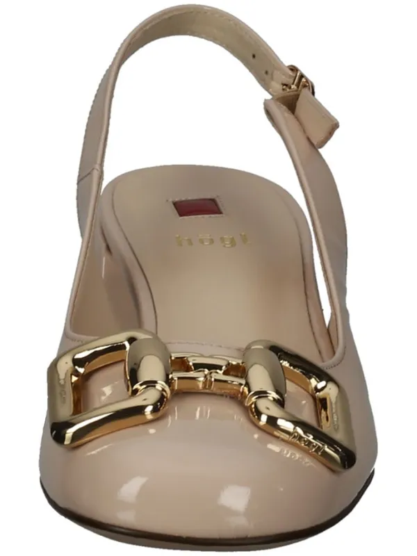 Högl Leder-Slingpumps in Beige>Damen Pumps