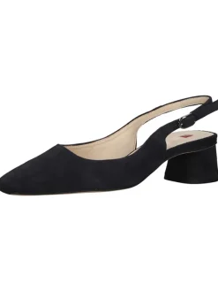 Högl Leder-Slingpumps in Dunkelblau Discount