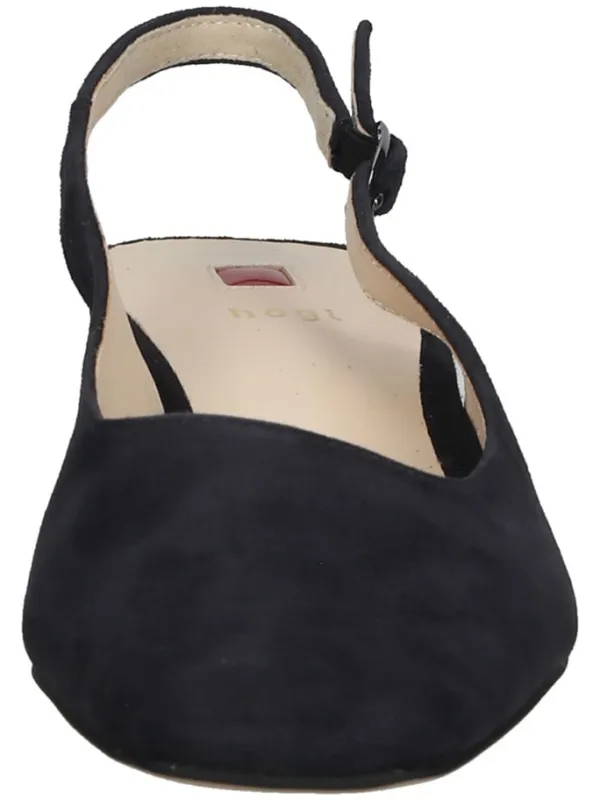 Högl Leder-Slingpumps in Dunkelblau Discount