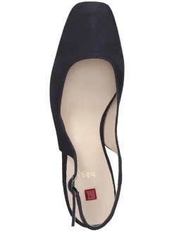 Högl Leder-Slingpumps in Dunkelblau Discount