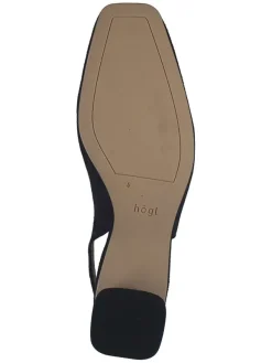 Högl Leder-Slingpumps in Dunkelblau Discount