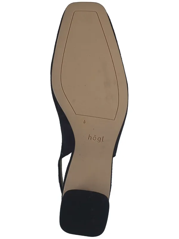 Högl Leder-Slingpumps in Dunkelblau Discount