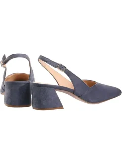Högl Leder-Slingpumps "Laura" in Blau>Damen Pumps