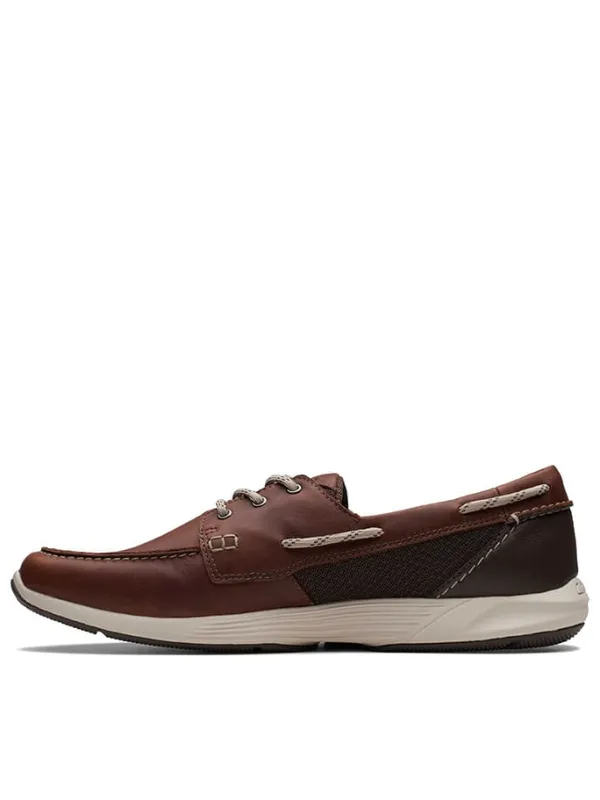Clarks Leder-Slipper "ATL Sail Go" in Braun>Herren Halbschuhe
