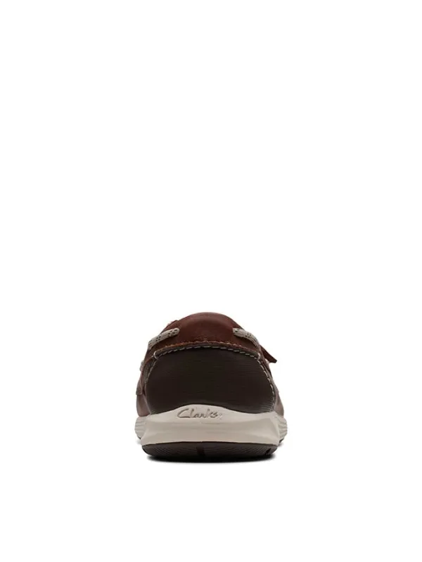 Clarks Leder-Slipper "ATL Sail Go" in Braun>Herren Halbschuhe
