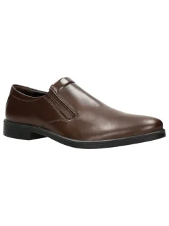 Wojas Leder-Slipper in Braun Outlet