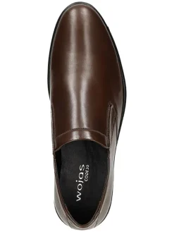 Wojas Leder-Slipper in Braun Outlet