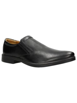 Wojas Leder-Slipper in Schwarz>Herren Halbschuhe