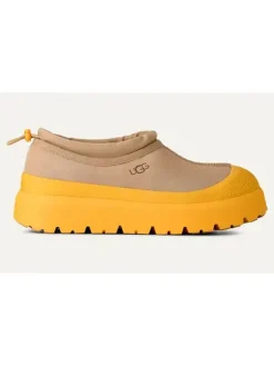 UGG Leder-Slipper "Tasman Weather" in Beige/ Gelb Discount
