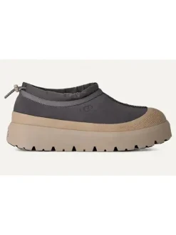 UGG Leder-Slipper "Tasman Weather" in Grau/ Beige>Herren Halbschuhe