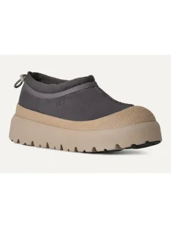 UGG Leder-Slipper "Tasman Weather" in Grau/ Beige>Herren Halbschuhe