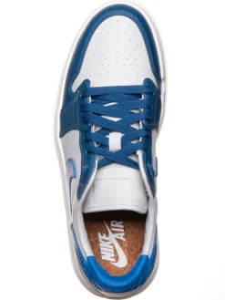 Air Jordan Leder-Sneaker ''1 Elevate Low'' in Weiß/ Blau><noscript><img width=