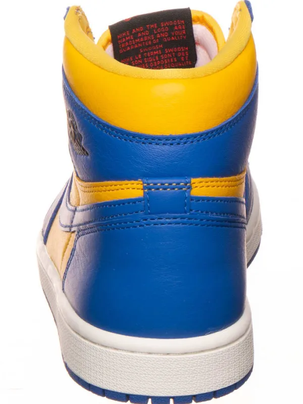 Air Jordan Leder-Sneaker ''1 Retro High'' in Gelb/ Blau>Damen Sneakers|Sneakers