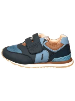 bisgaard Leder-Sneakers in Dunkelblau/ Hellblau>Kinder Sneakers·Sneakers Low