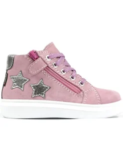 Richter Shoes Leder-Sneakers "Alessa" in Rosa Clearance