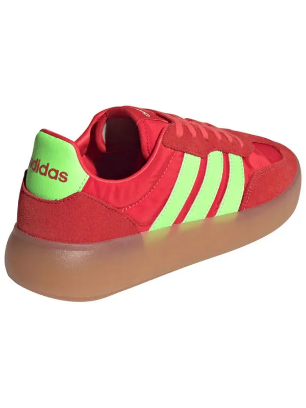 adidas Leder-Sneakers "Barreda Decode" in Rot/ Grün Hot