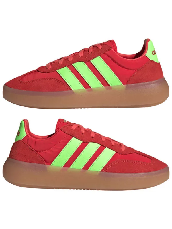 adidas Leder-Sneakers "Barreda Decode" in Rot/ Grün Hot