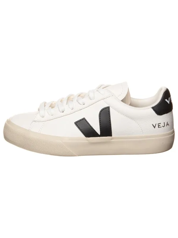 Veja Leder-Sneakers "Campo" in Weiß/ Schwarz>Damen Sneakers