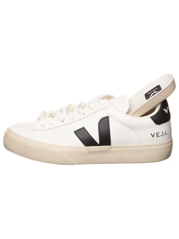 Veja Leder-Sneakers "Campo" in Weiß/ Schwarz>Damen Sneakers