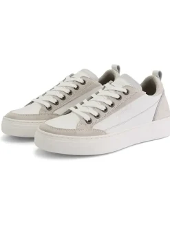 TRAVELIN' Leder-Sneakers "Caris" in Weiß/ Beige Best