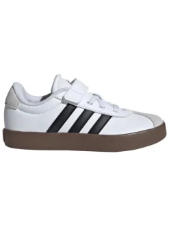 adidas Leder-Sneakers "Court 3.0" in Weiß/ Schwarz>Kinder Sneakers·Sneakers Low