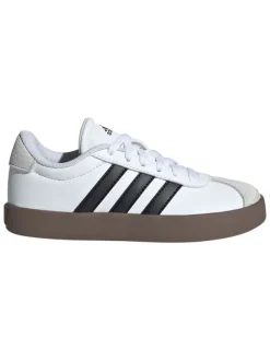 adidas Leder-Sneakers "Court 3.0" in Weiß/ Schwarz>Kinder Sneakers·Sneakers Low