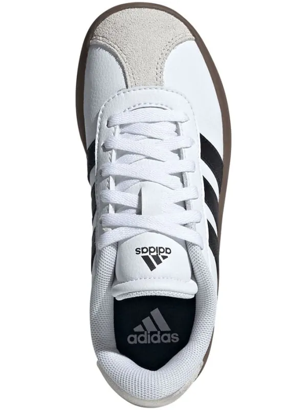 adidas Leder-Sneakers "Court 3.0" in Weiß/ Schwarz>Kinder Sneakers·Sneakers Low