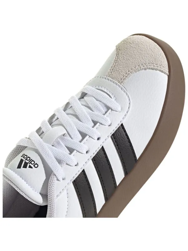 adidas Leder-Sneakers "Court 3.0" in Weiß/ Schwarz>Kinder Sneakers·Sneakers Low