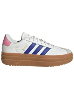 adidas Leder-Sneakers "Court Bold" in Weiß/ Rosa/ Blau>Damen Sneakers