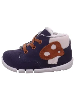 superfit Leder-Sneakers "Flexy" in Dunkelblau> Lauflernschuhe