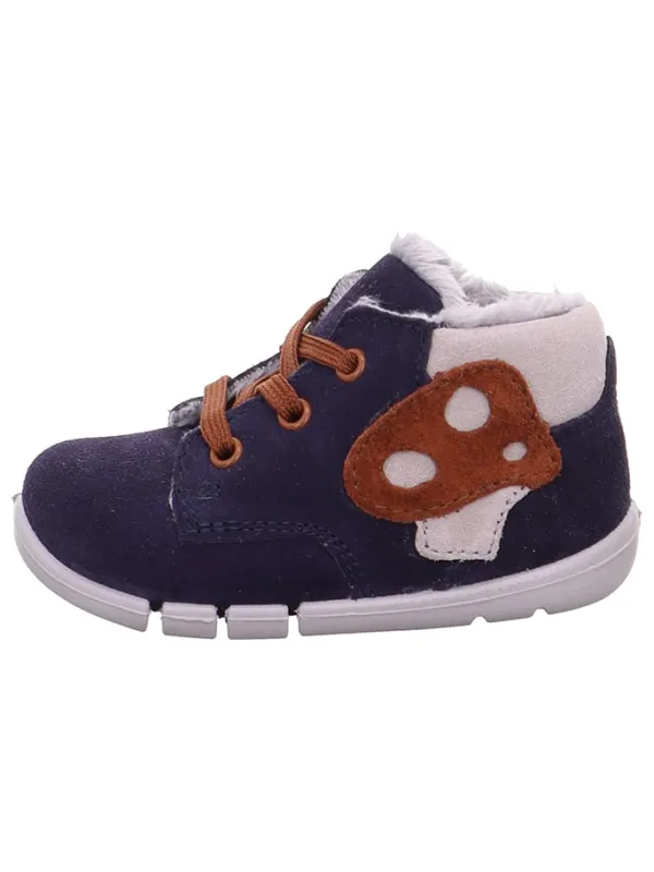 superfit Leder-Sneakers "Flexy" in Dunkelblau> Lauflernschuhe