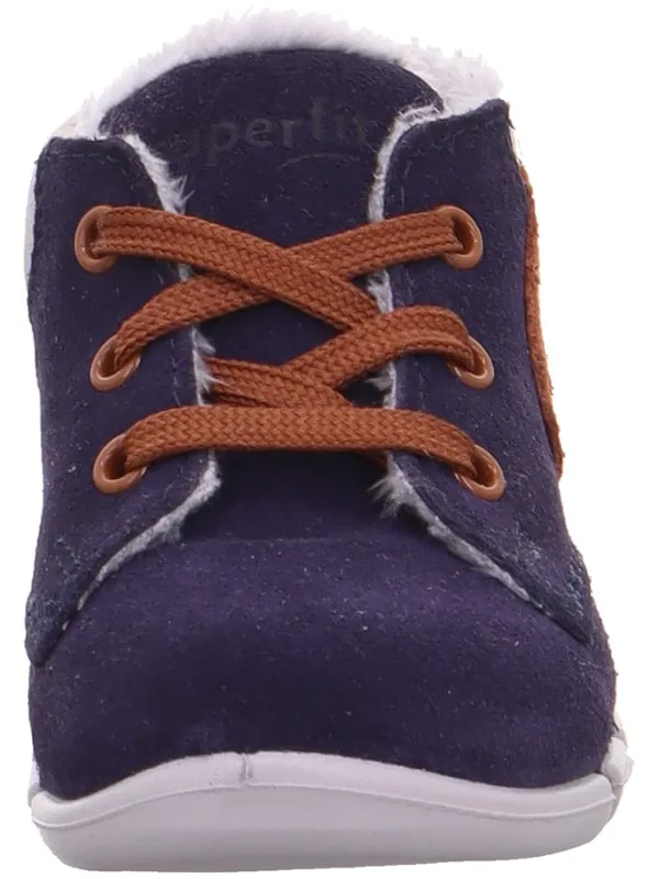 superfit Leder-Sneakers "Flexy" in Dunkelblau> Lauflernschuhe