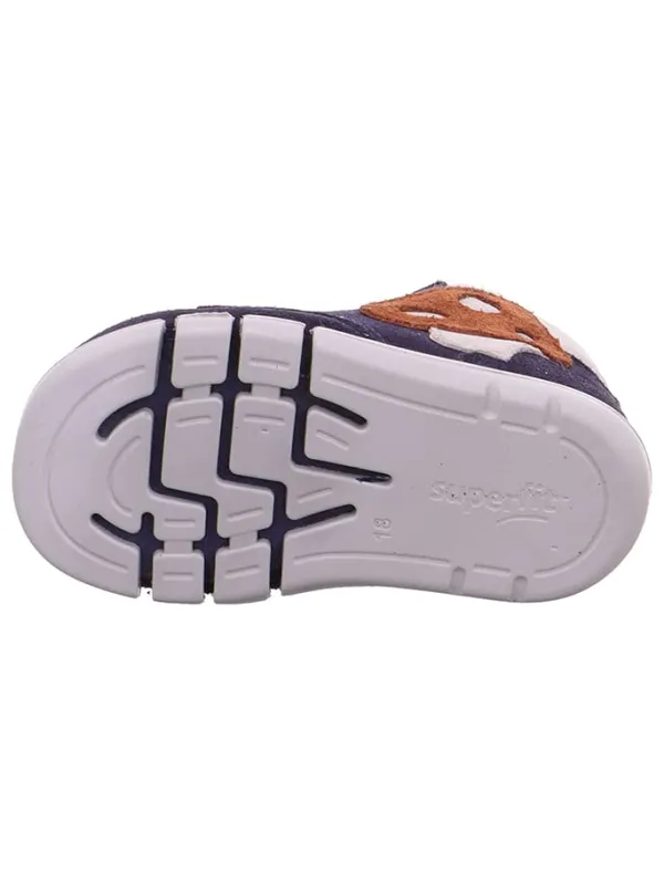 superfit Leder-Sneakers "Flexy" in Dunkelblau> Lauflernschuhe