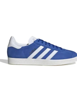 adidas Leder-Sneakers "Gazelle" in Blau/ Weiß