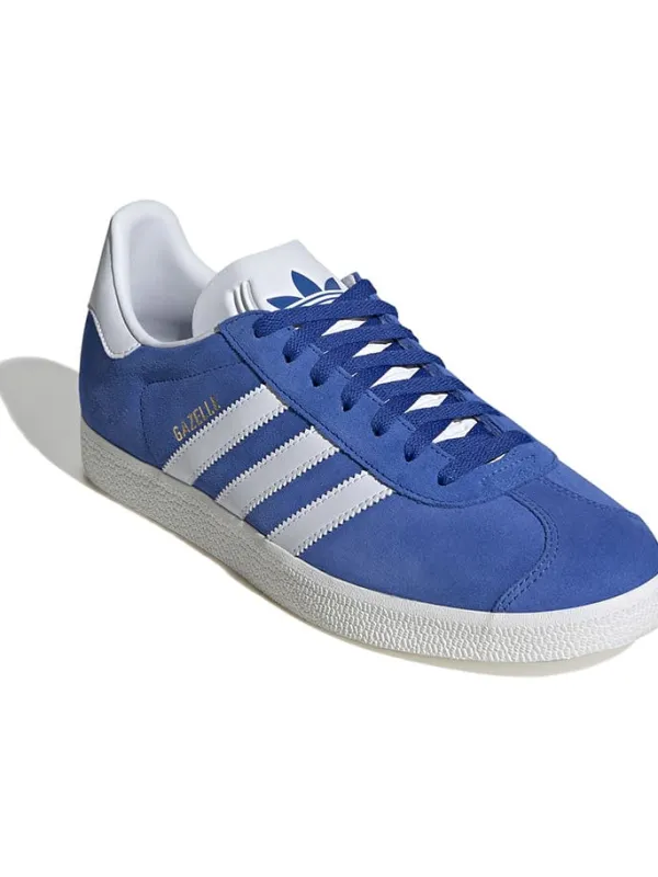 adidas Leder-Sneakers "Gazelle" in Blau/ Weiß