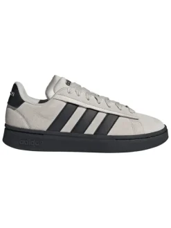 adidas Leder-Sneakers "Grand Court Alpha" in Grau/ Schwarz>Herren Sneakers