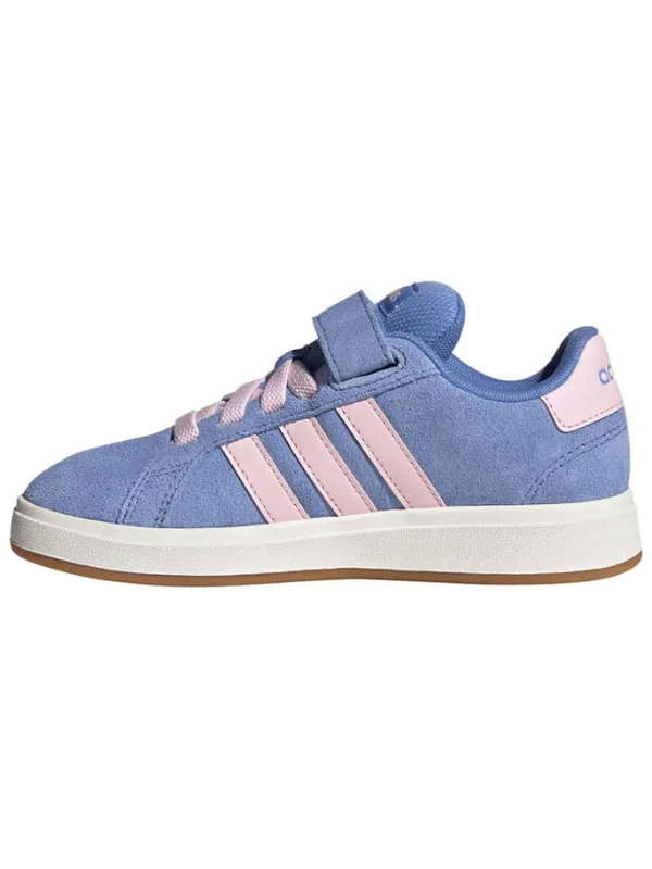 adidas Leder-Sneakers "Grand Court 00s" in Hellblau/ Rosa>Kinder Sneakers·Sneakers Low