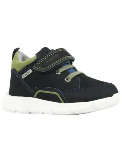 Richter Shoes Leder-Sneakers "Hero" in Dunkelblau/ Grün> Sneakers
