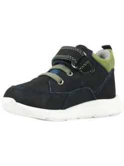 Richter Shoes Leder-Sneakers "Hero" in Dunkelblau/ Grün> Sneakers