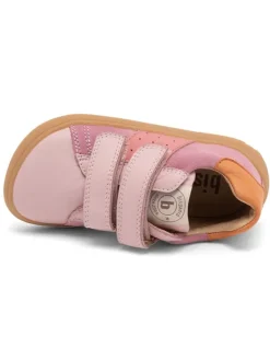 bisgaard Leder-Sneakers in Rosa/ Orange/ Lila><noscript><img width=