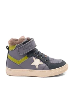 bisgaard Leder-Sneakers "Isak" in Grau Sale