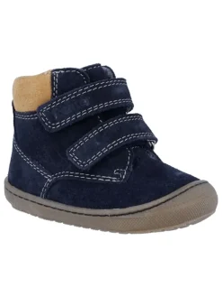 Richter Shoes Leder-Sneakers "Maxi" in Dunkelblau/ Beige>Kinder Sneakers|Sneakers·Sneakers High