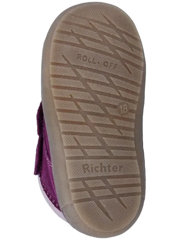 Richter Shoes Leder-Sneakers "Maxi" in Lila Discount