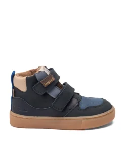 bisgaard Leder-Sneakers "Roy" in Dunkelblau Sale