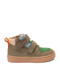 bisgaard Leder-Sneakers "Roy" in Khaki Outlet